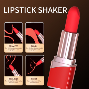 Mini Massaggiatore Vibrante Portatile in Silicone <span class=keywords><strong>Morbido</strong></span> a Forma di Rossetto con 10 Velocità, Impermeabile e Ricaricabile per Donne - Product Image 4