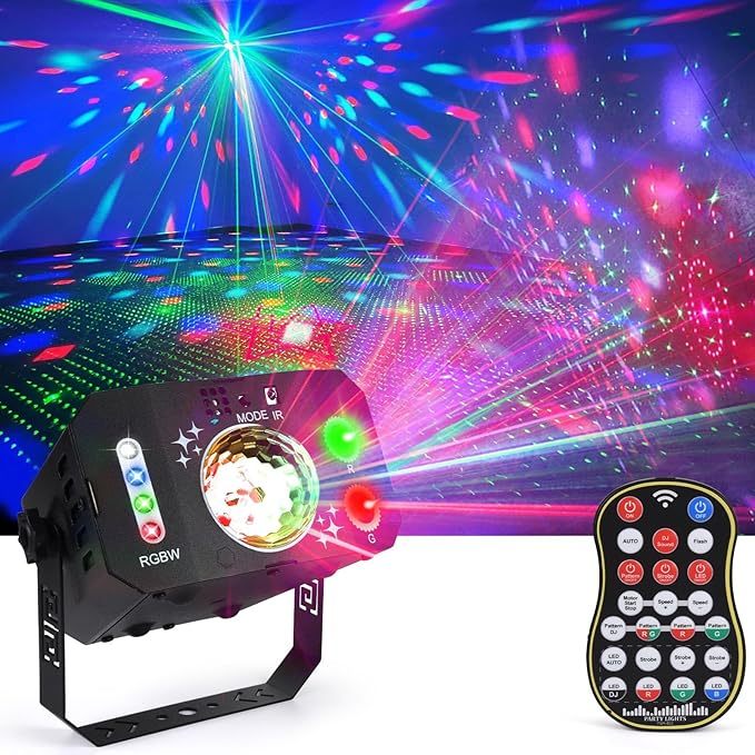 Versatile Black LED Party Lights with