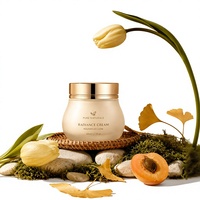 Pot en verre crème 100g Soft Pearl pour emballage cosmétique, crème visage et soins de la peau, avec pulvérisation, couleurs personnalisées, logo, conception OEM ODM