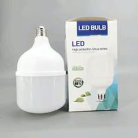 Bombilla LED E27 de Alta Luminosidad, Fuente de Luz SMD de Plástico, CRI 80, 6000 Lúmenes, Uso Residencial, CA 85-265V, Forma de T