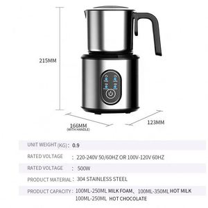 <span class=keywords><strong>Mousseur</strong></span> à <span class=keywords><strong>lait</strong></span> 4 en 1 en acier inoxydable Réchauffeur électrique à vapeur Latte Cappuccino Réchauffeur automatique de <span class=keywords><strong>mousseur</strong></span> à café - Product Image 5