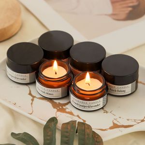 <b>Mini</b> Scented Candles English Style Soy Wax Travel Size For Massage Meditation Yoga Birthday Gifts - Product Image 1