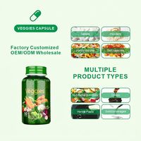 Capsules végétales HDK OEM ODM, complément phytonutritif pour la santé immunitaire et digestive, nutrition quotidienne, étiquette privée, capsule végétalienne
