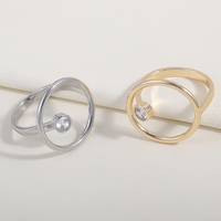 2025 Factory Wholesale Hot Sale Verstellbare versilberte und vergoldete Ringe Pad Blank Zubehör für die Schmuck herstellung