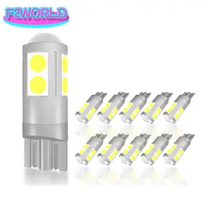 Lâmpada LED perfeita para carro T10 194 268 W5W, marcador reverso para porta-malas, porta-malas, mapa de porta de estacionamento, lâmpadas de cúpula com lente de projetor