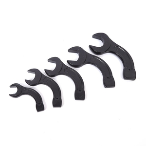 Llave de boca abierta de mango curvo negro, llave de impacto de alta resistencia, mango corto, acero al carbono forjado, venta al por mayor directa de fábrica - Product Image 1