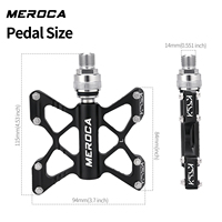 Pédale à dégagement rapide MEROCA avec roulement en aluminium, plateforme améliorée, compatible avec les vélos pliants Brompton