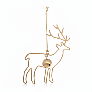 Reno colgante de Metal decorativo, adornos navideños, árbol de vacaciones, colgante, decoración festiva para el hogar, accesorios coleccionables para fiestas - Product Image 1