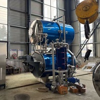 Autoclave à immersion dans l'eau en acier inoxydable 304 de qualité alimentaire 121 ° Stérilisation C avec PLC Siemens