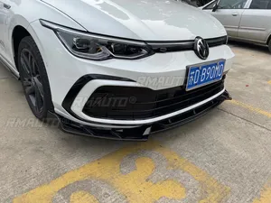 Kit carrosserie pour VW Golf MK8 GTI R-Line 2021-2023, diffuseur de pare-chocs avant, aspect fibre de carbone, style combat, protection de pare-chocs, accessoires de voiture - Product Image 3