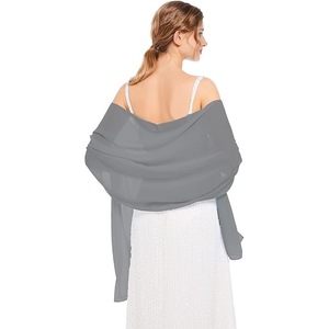 Vickorpen Châles et étoles carrés musulmans en <span class=keywords><strong>mousseline</strong></span> douce pour robes de soirée et mariages, pour hommes, taille unique - Product Image 4