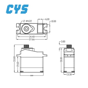 Moteur servo à engrenages en plastique haute vitesse 36g 3,5kg, pièce de rechange analogique unisexe de taille standard pour voiture RC 1:<span class=keywords><strong>8</strong></span>, directement de l'usine - Product Image 3