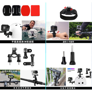 GoPro Accessories Combo Kit 60 In 1 Adjustable Mounts <b>Chest</b> Harness Head Strap <b>Storage</b> Case For Action Camera - Product Image 2