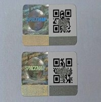 Custom Tamper-Proof 3D Authenticity Certificate Hologram Stickers Barcode PET/PVC Adhesive Holographic for Consumer Electronics