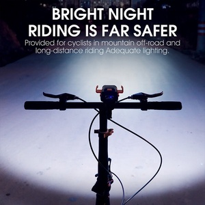 Boyan 5 en 1: Faro LED para Bicicleta, Soporte para Teléfono, Bocina, Luz Lateral, Batería de 3000mAh, Impermeable IPX6, Recargable por USB, 500LM, Totalmente de Plástico - Product Image 3