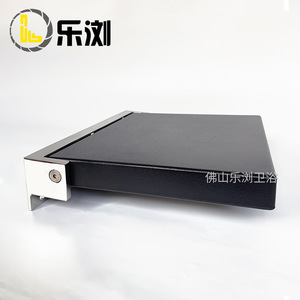 Le Liu <b>Folding</b> <b>Shower</b> <b>Stool</b> Black Polyurethane Stainless Steel Non Slip Bath Seat For Hotels Homes Elderly Use - Product Image 2