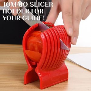 Soporte <span class=keywords><strong>para</strong></span> Cortar Tomates con Agarre Firme, Diseño Ergonómico con 13 Divisores <span class=keywords><strong>para</strong></span> Cortes Precisos, Ideal <span class=keywords><strong>para</strong></span> Rebanar y Triturar Tomates y Limones - Product Image 4