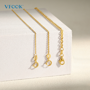 Vfook Mớ<span class=keywords><strong>i</strong></span> Sáng Bóng Neo Chuỗ<span class=keywords><strong>i</strong></span> Cổ Đ<span class=keywords><strong>i</strong></span>ển Hẹn Hò & Trang Phục Giản Dị Đồ Trang Sức Làm Chuỗ<span class=keywords><strong>i</strong></span> Nhà Máy Cung Cấp 14K 18K Rắn Dây Chuyền Vàng - Product Image 2