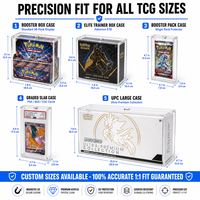 Boîte de rangement en acrylique transparente écologique Elite Trainer Box avec aimants puissants, adaptée aux boosters ETB UPC SPC SGS