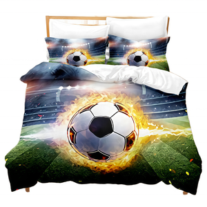 Set Copripiumino e Federe Personalizzato Stampato in 3D 100% Poliestere, Set Lenzuola 2/3 Pezzi per Casa, Hotel, Camera da <span class=keywords><strong>Letto</strong></span>, Arredamento a Tema - Product Image 1