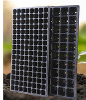 Plateau de semis réutilisable en plastique pour pépinière, 105/200 alvéoles, plateaux de propagation durables avec trous de drainage