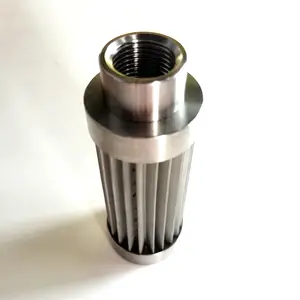 Customized Size 10 20 30 Inch Stainless Steel Pleated Filter Cartridge Sintered Metal Candle Filter