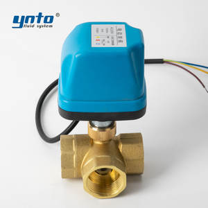 OEMカスタマイズ可能な3方向電気真鍮ボールバルブねじ接続3線水制御用カスタマイズ可能 - Product Image 4