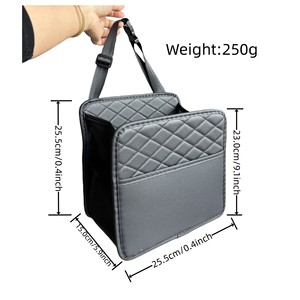 Sac de rangement universel pour siège de voiture Version améliorée Sac organisateur suspendu rapide de grande capacité Matériau en cuir Logo imprimable - Product Image 5