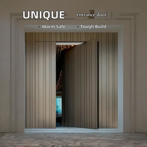 Tùy Chỉnh Tối Giản Thiết Kế Nhôm Phía Trước Nhập Bên Ngoài Cửa Chống Trộm Tính Năng Nhà Máy Trực Tiếp Giá Trục Lối Vào Sử Dụng Nhà - Product Image 3