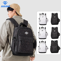 Sac à dos d'étudiant en polyester léger, imperméable, grande capacité, multi-compartiments, personnalisable avec logo OEM/ODM, pour la vente en gros