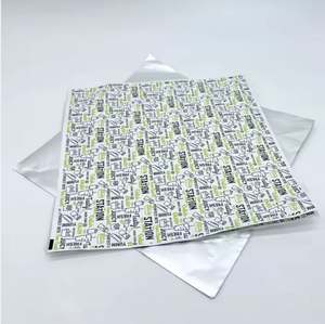 Customized <b>Burger</b> Anti Fat Reusable Kraft <b>Paper</b> Baking Butter Sandwich Packaging Food Safety Wax <b>Paper</b> - Product Image 4