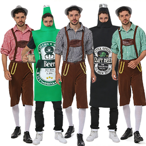 Costume da Oktoberfest per Adulti, Abbigliamento Tradizionale Bavarese per Festival della Birra, Stile Lederhosen per Carnevale e Halloween - Product Image 1