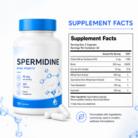 Capsules de Spermidine Marque Blanche Extrait de Germe de Blé Haute Pureté Santé Cellulaire Rajeunissement Longévité Supplément Vente en Gros