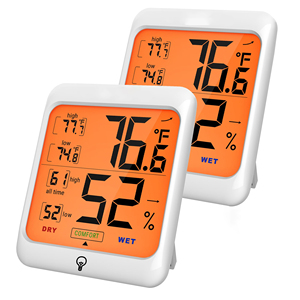 Digital <b>Thermometer</b> and Hygrometer With Temperature Gauge Humidity Sensor - Product Image 2
