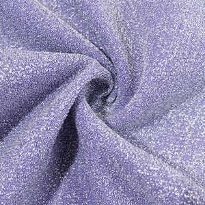 Vente à la mode, fil d'argent brillant tricoté en Spandex métallique extensible <span class=keywords><strong>Lurex</strong></span> paillettes maille tissu pour vêtements - Product Image 2