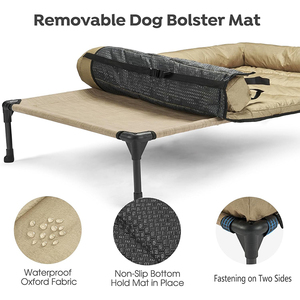 SUREWALHOME Pet Elevate Sleep Bed <span class=keywords><strong>con</strong></span> cojín Transpirable Camas para perros Interior Exterior Fácil de montar Cama elevada para mascotas - Product Image 5