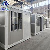 Maison portable préfabriquée en conteneur pliable personnalisée Prix Maison mobile pliable préfabriquée à construction rapide