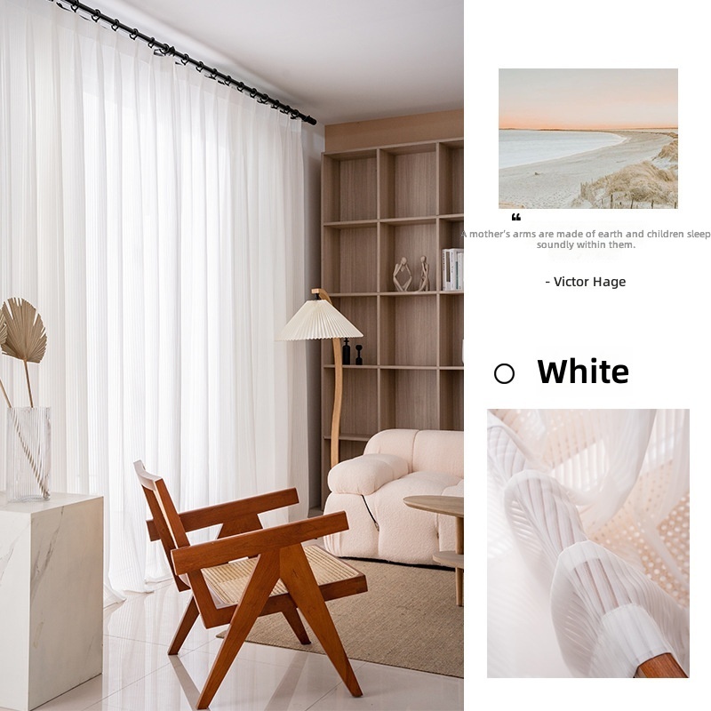 White louver yarn