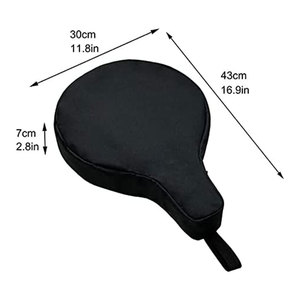 Frying Pan Storage Bag Black Polyester Dustproof Cover Large Round 43cm x 30cm Outdoor <b>Camping</b> <b>Kitchen</b> Utensil Protector - Product Image 1