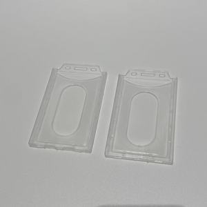 Takumi Transparent Pp <b>Card</b> Sleeve Horizontal Vertical Name Badge <b>Holder</b> Work <b>Id</b> Protective Cover Modern Simple Style - Product Image 2