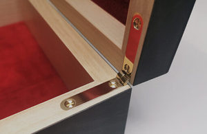 Giá rẻ chấ<span class=keywords><strong>t</strong></span> lượng cao thép không gỉ Brass kim loại 90 độ L hình bản lề gỗ bản lề cho hộp đồ trang sức - Product Image 6