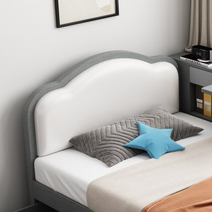 Letto Singolo Moderno Minimalista in Legno Bianco con Cassetti, Design Classico, Set <span class=keywords><strong>Camera</strong></span> da Letto con <span class=keywords><strong>Due</strong></span> <span class=keywords><strong>Letti</strong></span> - Product Image 3