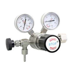 ตัวลดแรงดันสแตนเลส Stcif รุ่น R21SL G 316 พร้อมวาล์วเข็มสำหรับถังบรรจุออกซิเจนและไนโตรเจน - Product Image 2