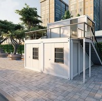 Maison conteneur pliable de 20 pieds, mobile, préfabriquée en acier, pour construction temporaire, cabine, hôtel, villa, entrepôt, modulaire