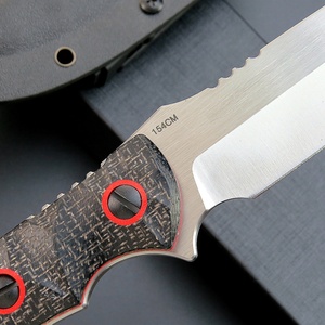 Couteau pliant portable HK en acier inoxydable, manche G10, 258 mm, pour camping, usage tactique, OEM personnalisable, découpe industrielle - Product Image 2