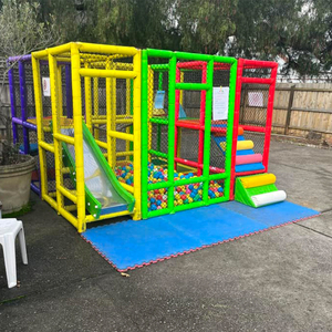 Bên cho thuê trẻ em Modular công viên giải trí sân chơi trong nhà Thiết bị sân sau nhỏ kèm theo sân chơi di động để bán - Product Image 1