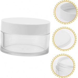 Envase de Crema Transparente de PET de Pared Gruesa de 30g 50g 100g 150g 200ml 250ml con Tapa de Rosca y Logotipo Personalizado Serigrafiado para Cosméticos - Product Image 2
