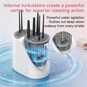 Machine de nettoyage de pinceaux de maquillage électrique USB automatique avec fonction de séchage chauffant - Product Image 5