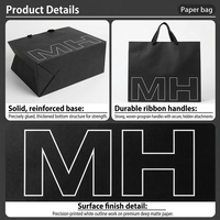 Sac cadeau en papier recyclé de luxe de qualité supérieure avec cordon de serrage, épaisseur 3 mm, impression numérique, emballage de haute qualité pour la vente au détail