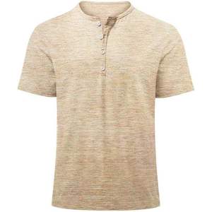 2025 hombres musculosos Slim algodón cuello en V Henley gimnasio entrenamiento camiseta atlética camisetas - Product Image 6